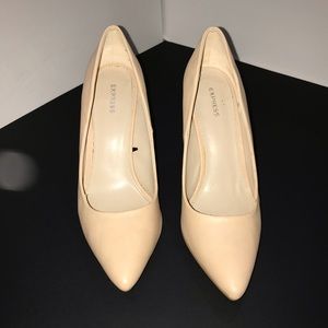 Express brand nude stilettos in size 8